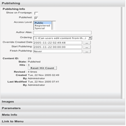 Advanced Editing Parameters