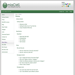 Front-end Sitemap